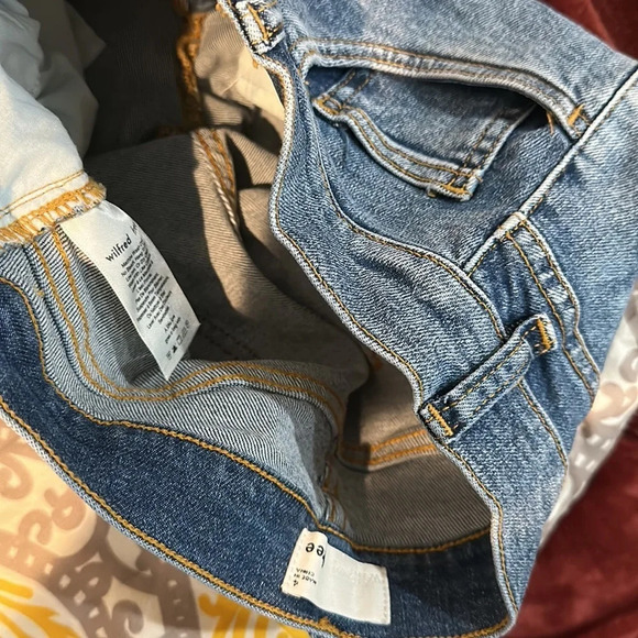 Wilfred Free vintage style folded hem Jeans Shorts Sz  4 - Picture 10 of 10